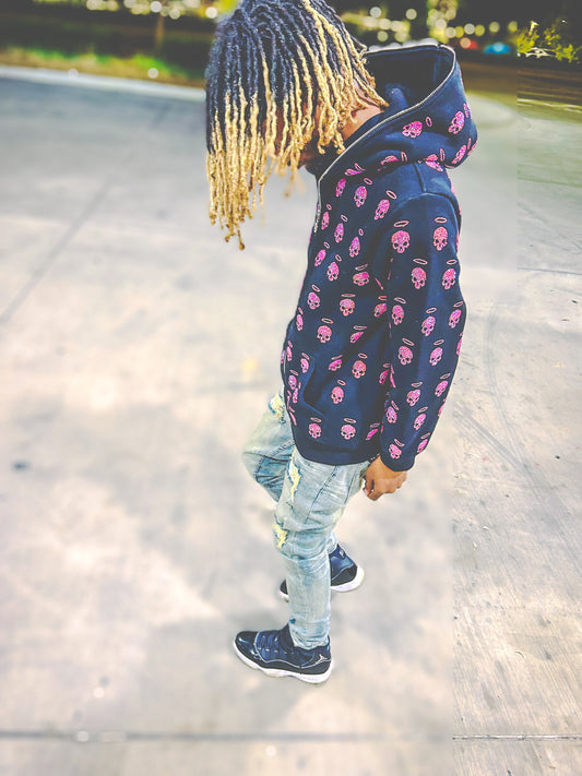 Mutanity Skeleton Rhinestone Hoodie