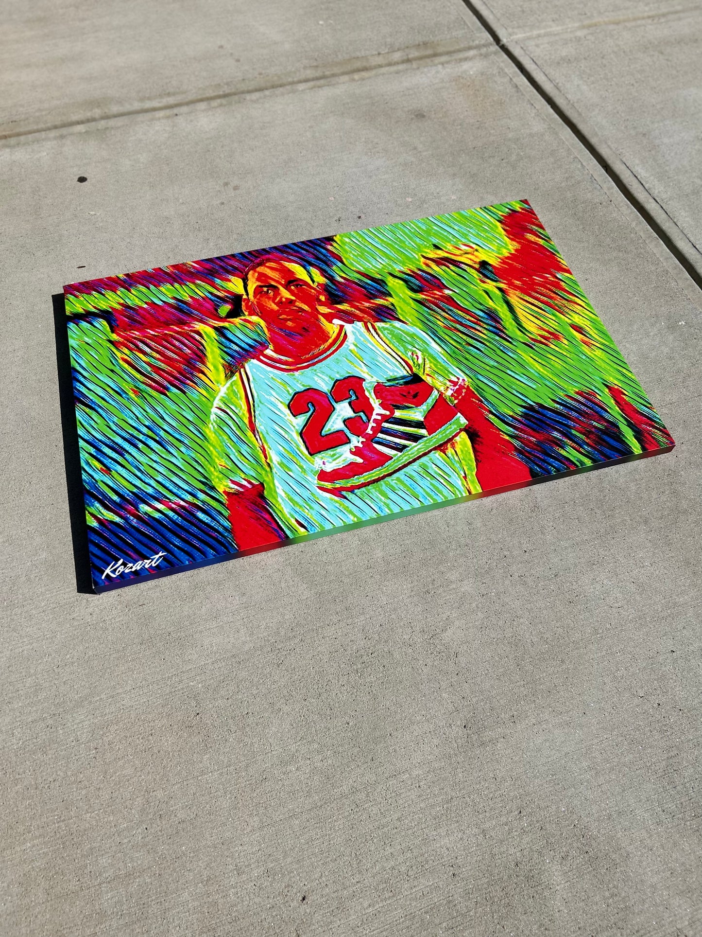 Michael Jordan rookie year Canvas Print 48x32
