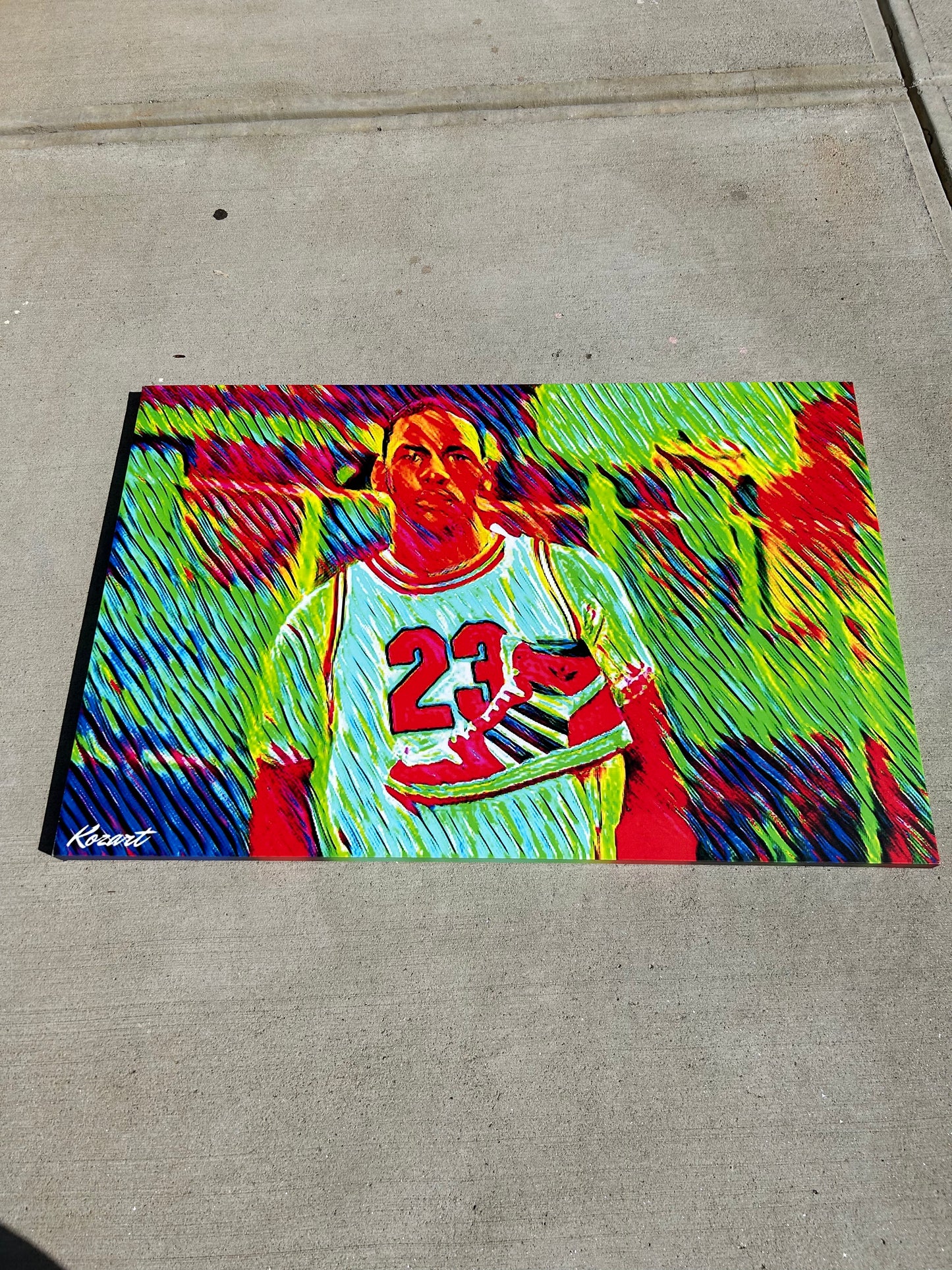 Michael Jordan rookie year Canvas Print 48x32