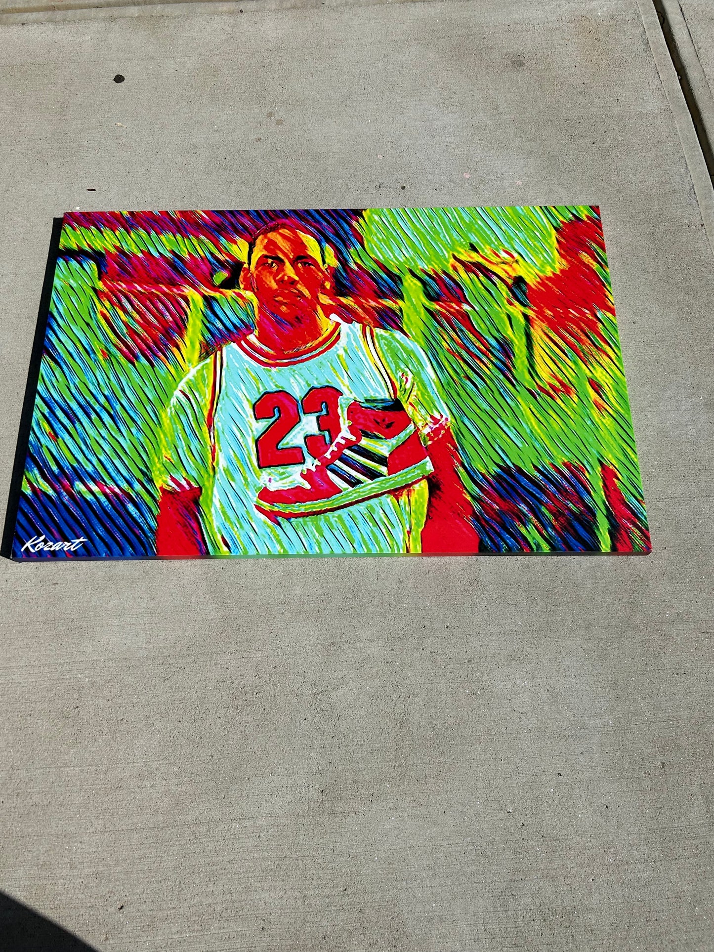 Michael Jordan rookie year Canvas Print 48x32