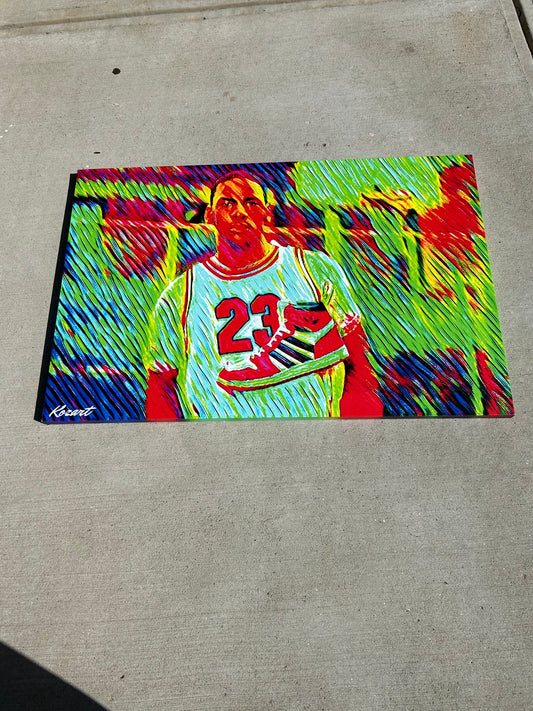 Michael Jordan rookie year Canvas Print 48x32