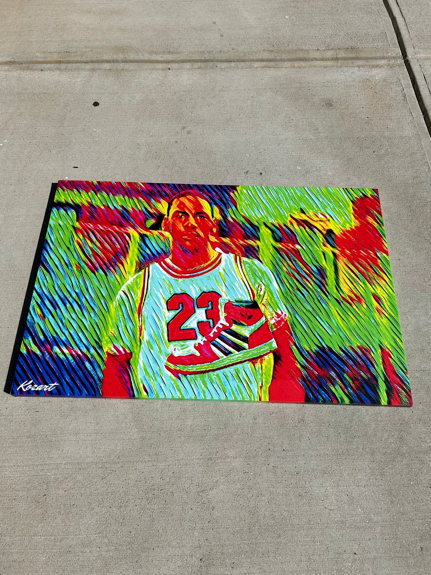 Michael Jordan rookie year Canvas Print 48x32