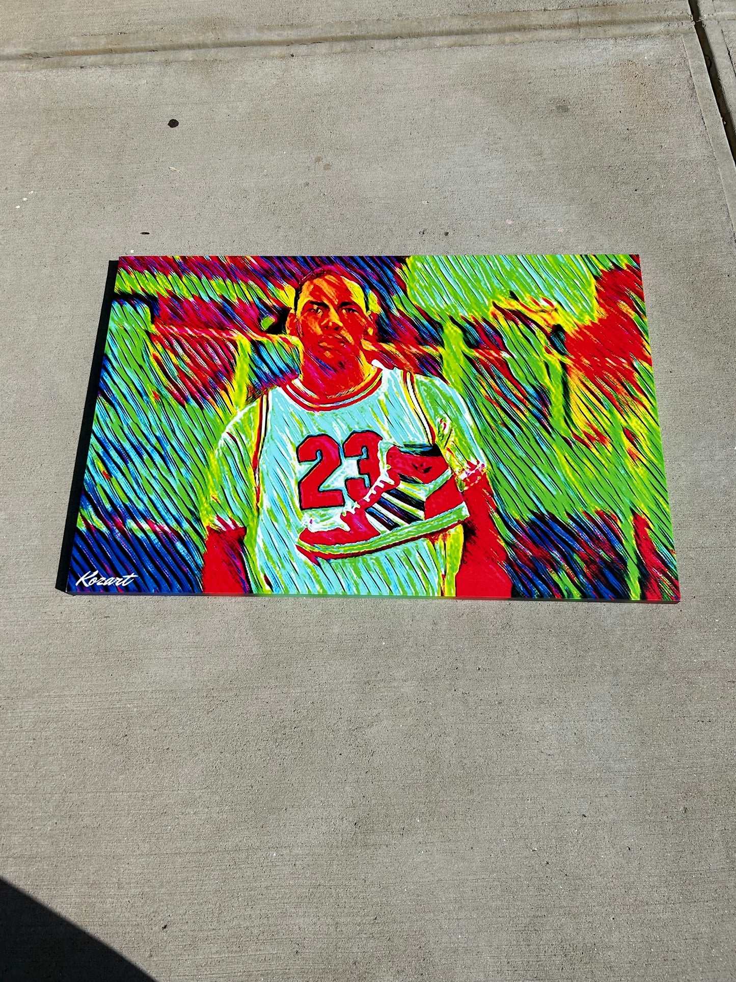 Michael Jordan rookie year Canvas Print 48x32
